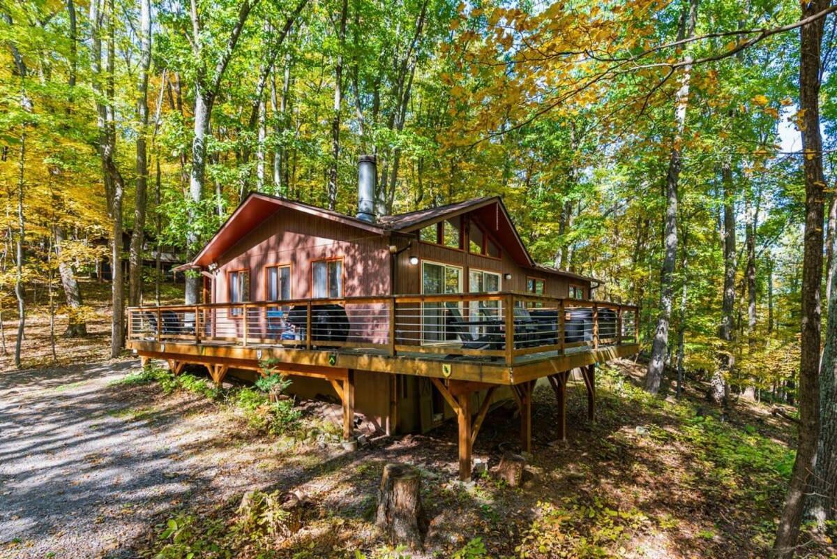 Chalet W Hot Tub, Large Deck, Grill, & Fast Wifi バークレー・スプリングス エクステリア 写真